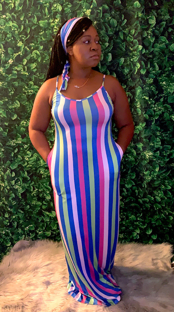 Stripe Me Down Dress